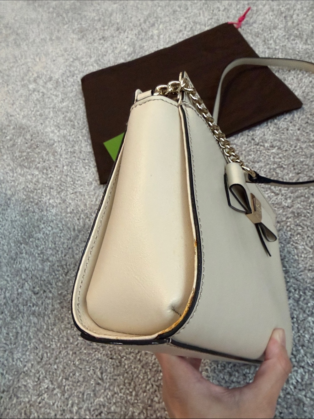 Kate Spade Cream Bow Crossbody Bag - Picture 11 of 12